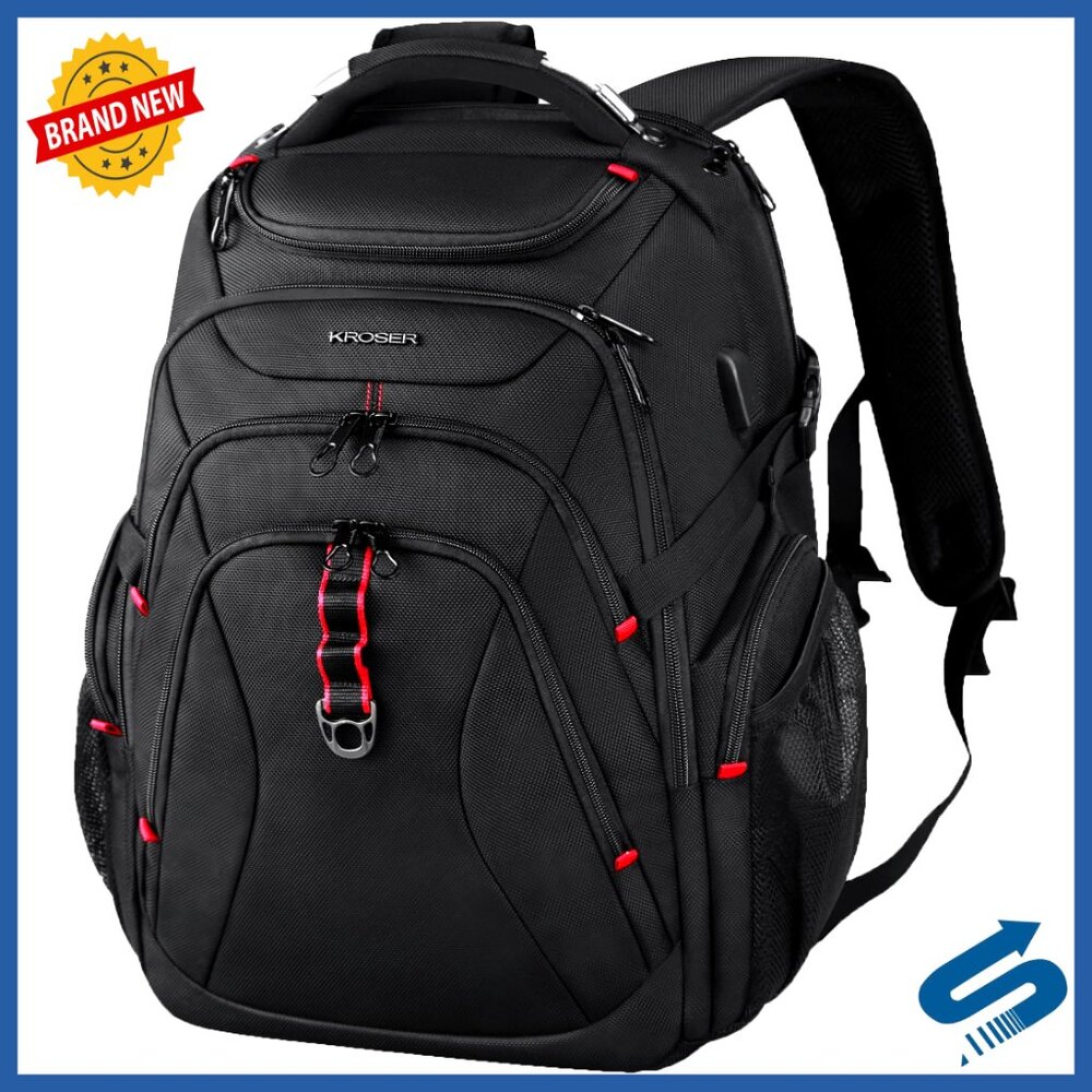 Large Travel Laptop Backpack Water-Repellent Business College Daypack Stylish